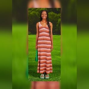 Kate Spade Sparkle Stripe Sweater Dress M NWOT